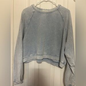 Z Supply Light Blue Sweatshirt and sweatpants matching set